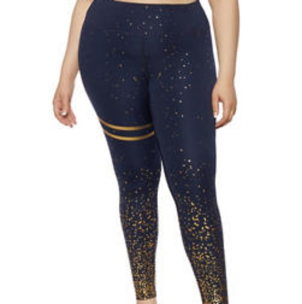 Gold Printed Leggings